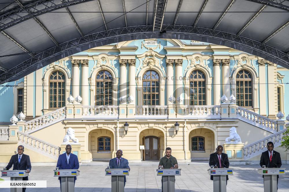 Volodymyr Zelensky Meets With Delegation Of African Countries - Kyiv