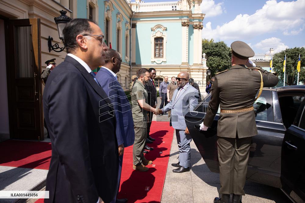 Volodymyr Zelensky Meets With Delegation Of African Countries - Kyiv