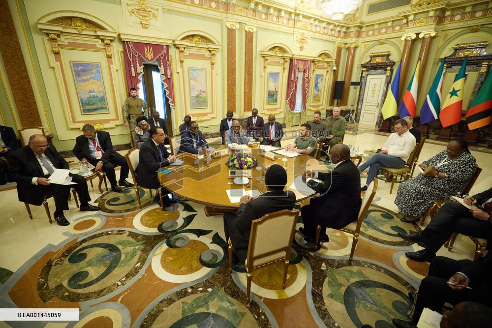 Volodymyr Zelensky Meets With Delegation Of African Countries - Kyiv