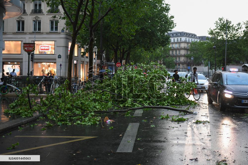 Violent Storms Hit Paris
