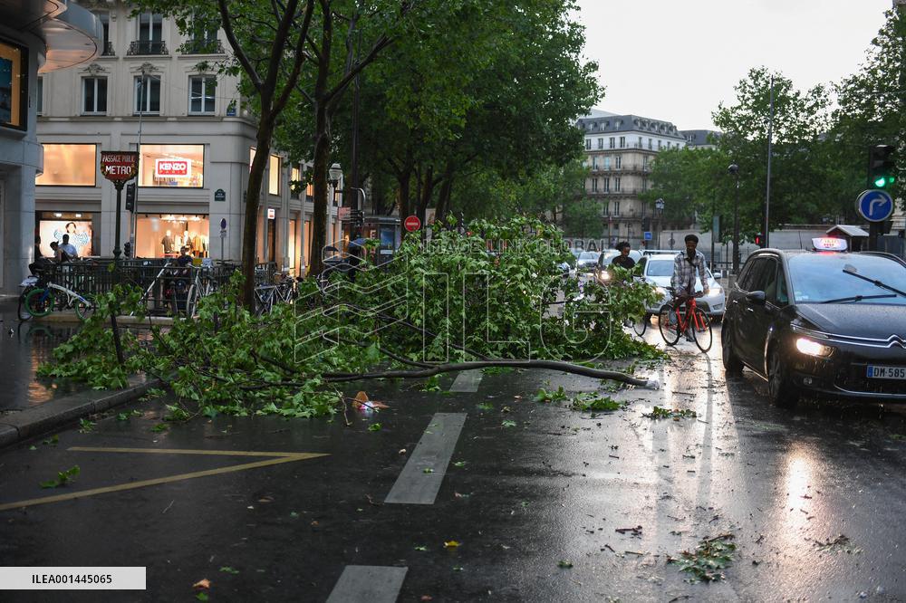 Violent Storms Hit Paris