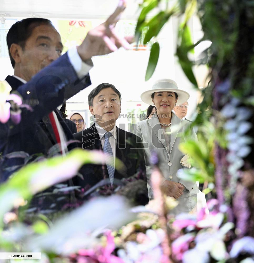 Japanese emperor, empress in Indonesia