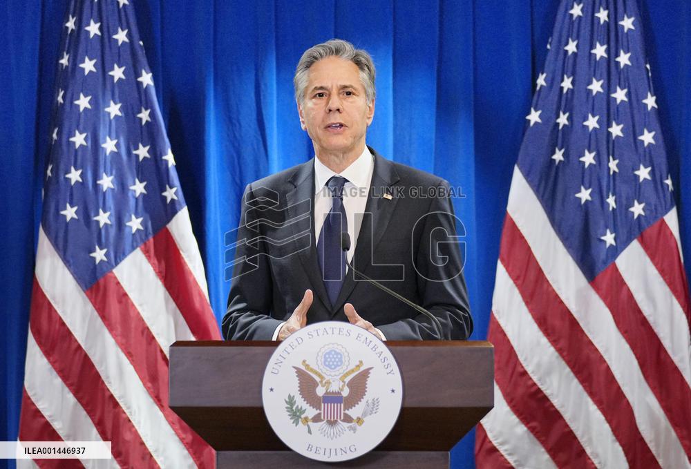 Top U.S. diplomat Blinken in China