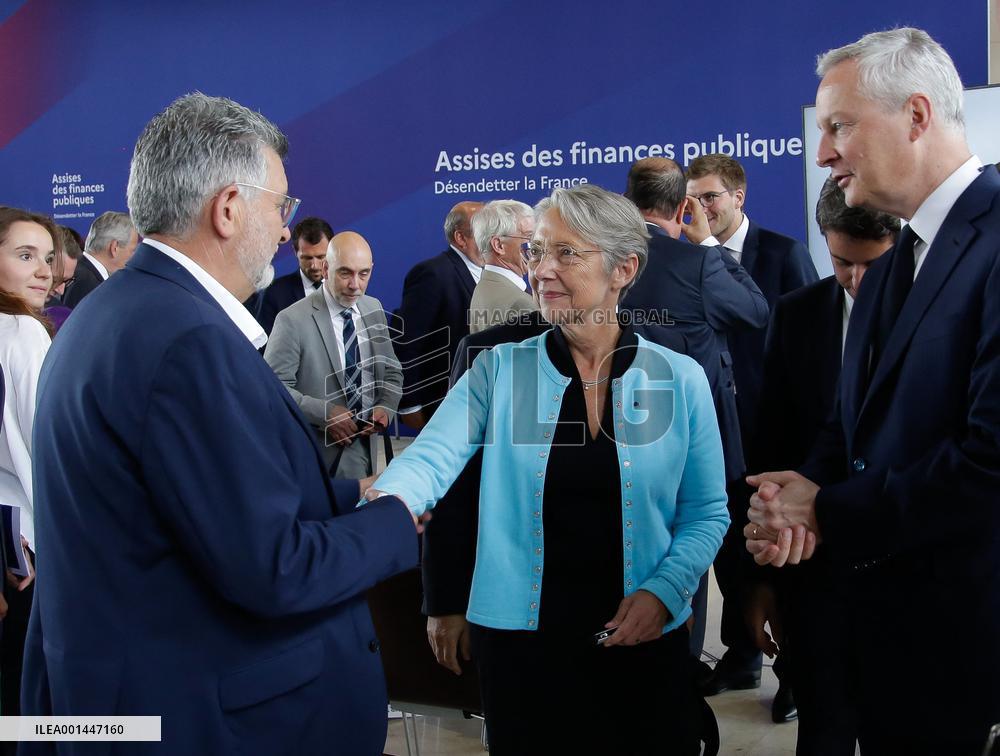 Public Finance Meeting At The Ministry In Bercy