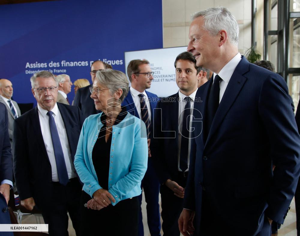 Public Finance Meeting At The Ministry In Bercy