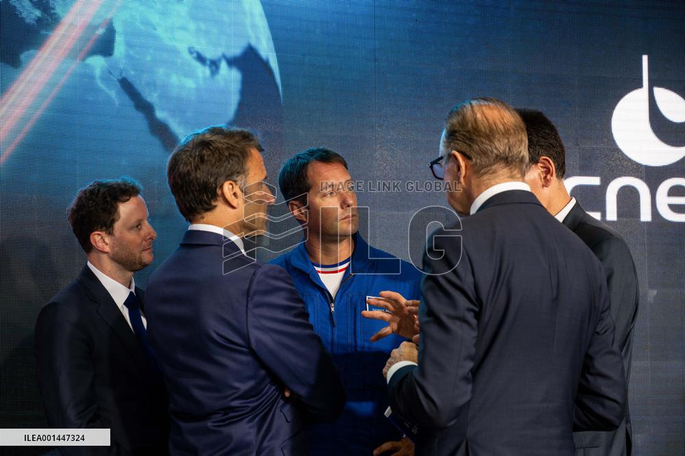 President Macron At Paris Air Show - Le Bourget