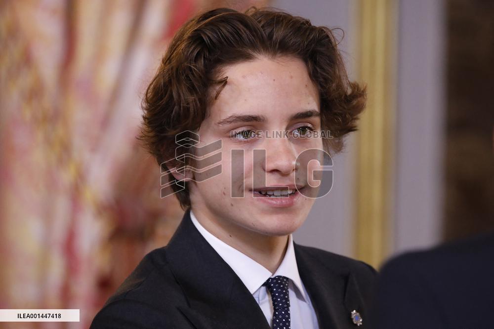 Spanish Royals Receive Jordan's Royals - Madrid