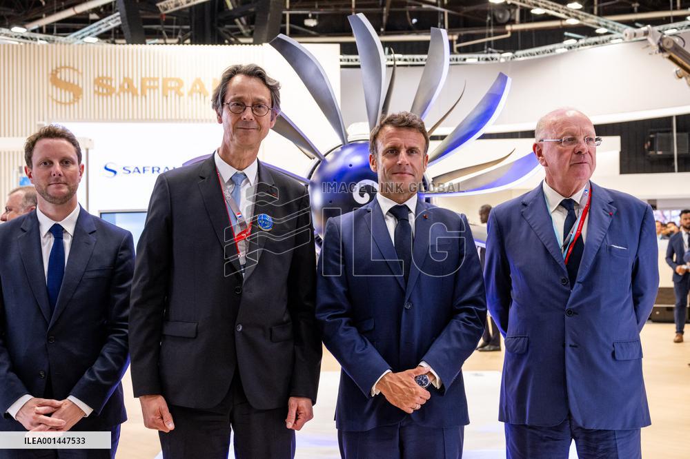 President Macron At Paris Air Show - Le Bourget