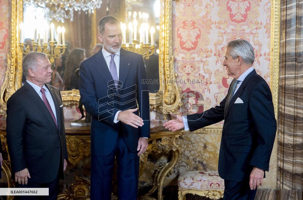 Spanish Royals host lunch in honor of the King and Queen of Jordan - Madrid
