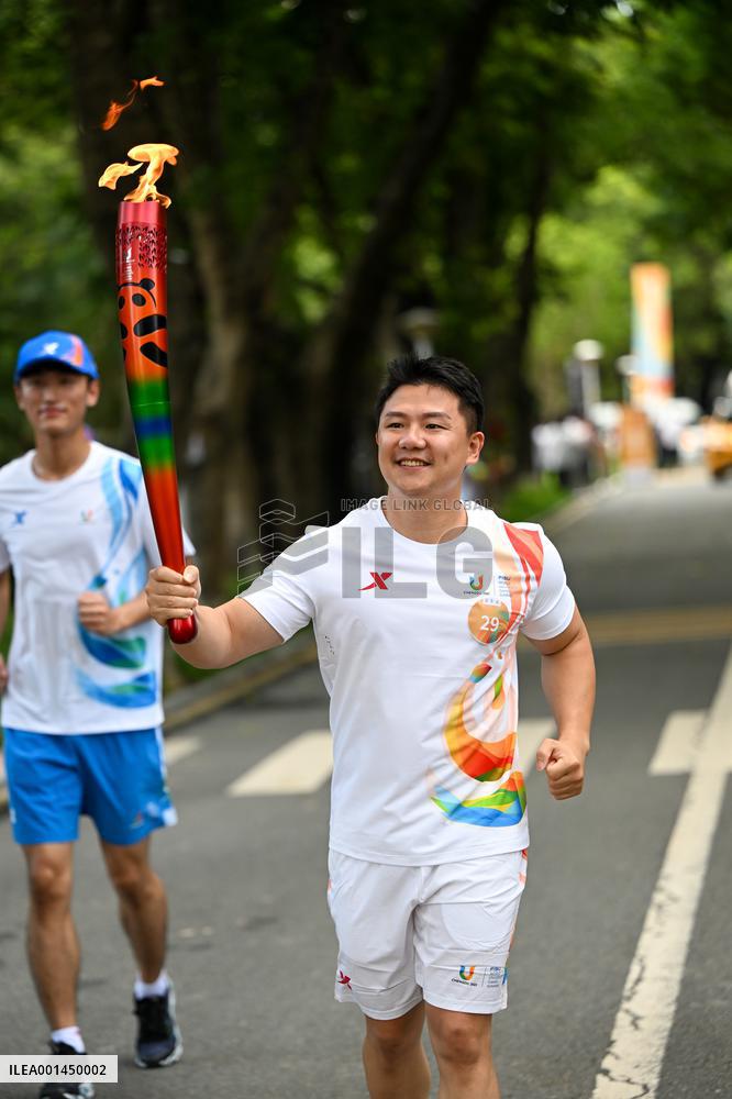 (SP)CHINA-SHENZHEN-WORLD UNIVERSITY GAMES-TORCH RELAY(CN)