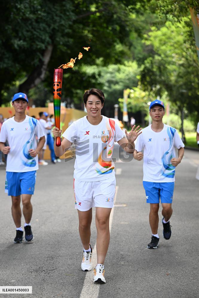 (SP)CHINA-SHENZHEN-WORLD UNIVERSITY GAMES-TORCH RELAY(CN)