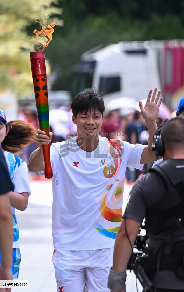(SP)CHINA-SHENZHEN-WORLD UNIVERSITY GAMES-TORCH RELAY(CN)