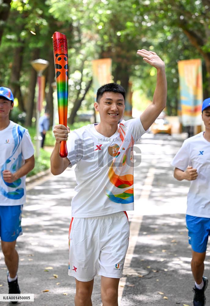 (SP)CHINA-SHENZHEN-WORLD UNIVERSITY GAMES-TORCH RELAY(CN)