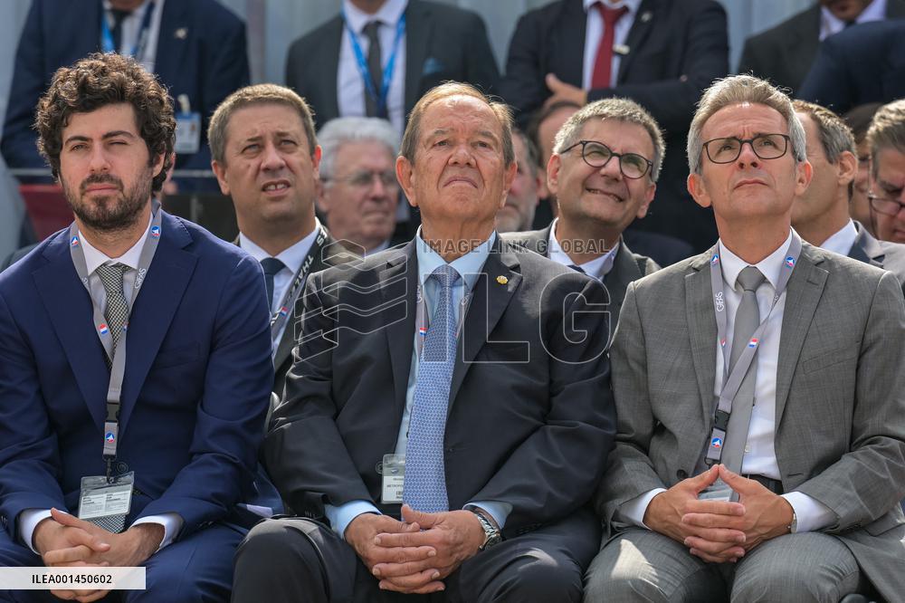 President Macron At Paris Air Show - Le Bourget