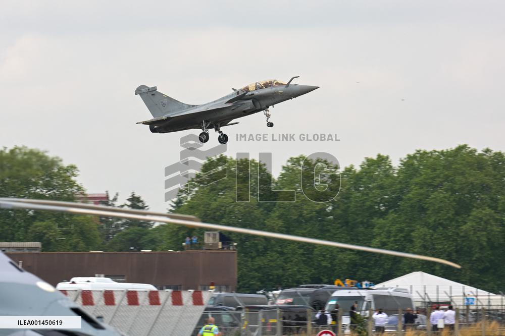 President Macron At Paris Air Show - Le Bourget