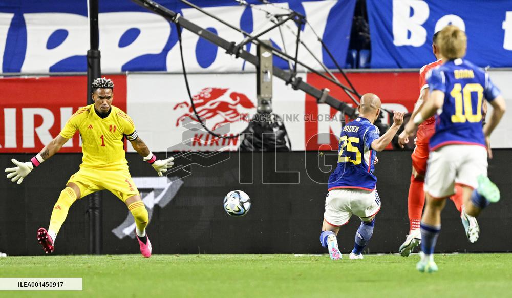 Football: Japan-Peru friendly