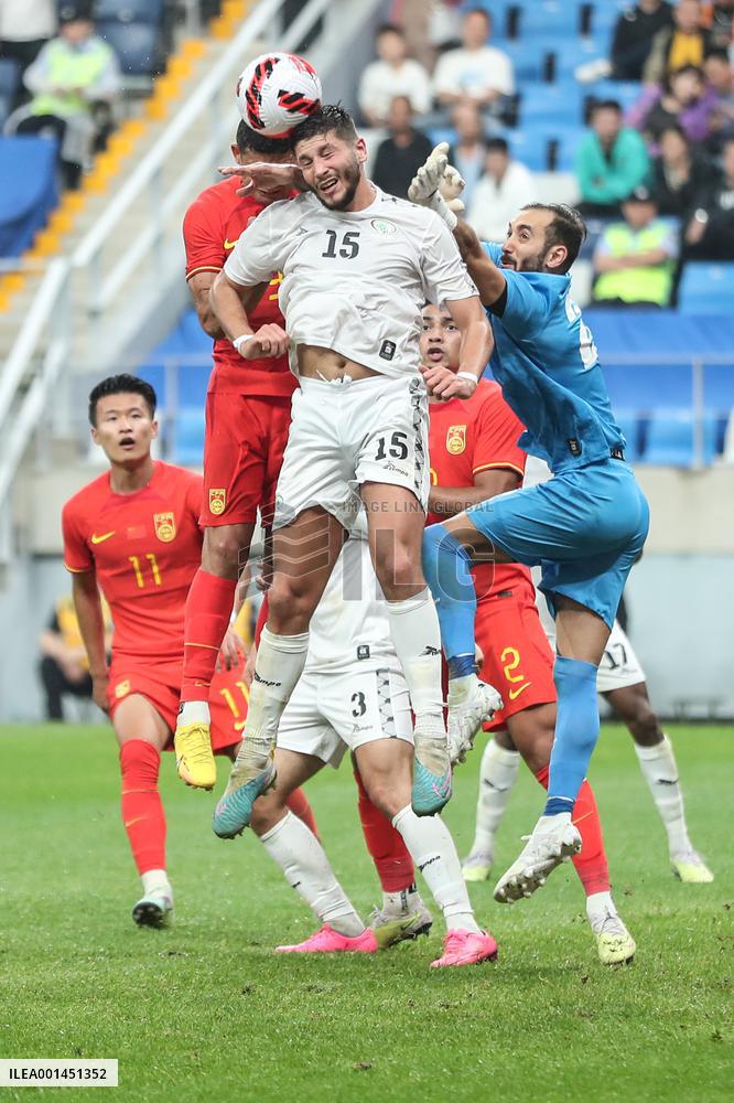(SP)CHINA-DALIAN-FOOTBALL-INTERNATIONAL FRIENDLY-CHINA VS PALESTINE(CN)