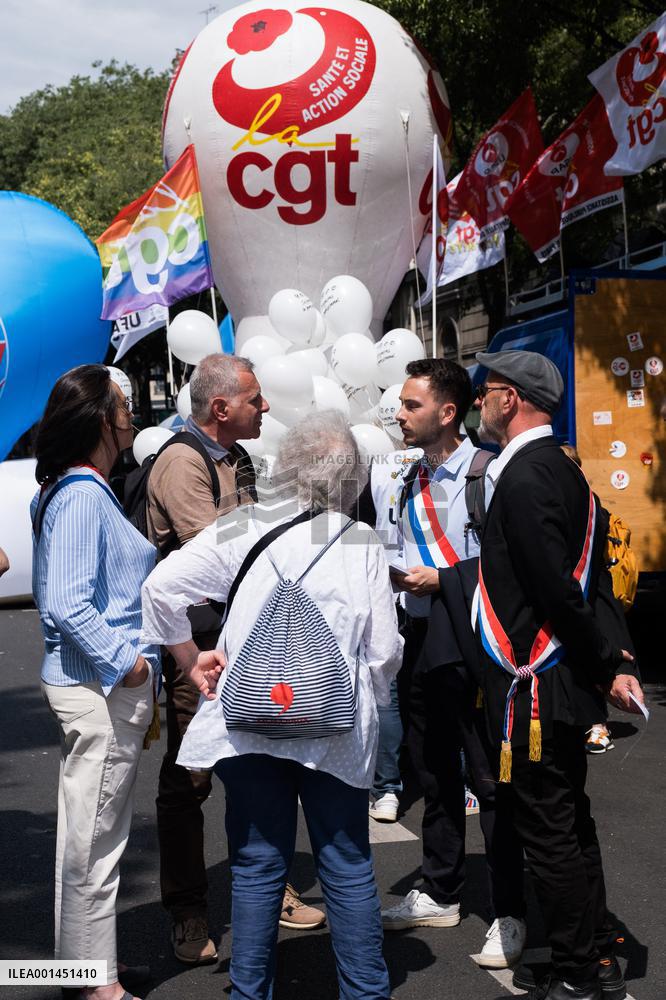 Hospital Inter-Union Rally - Paris