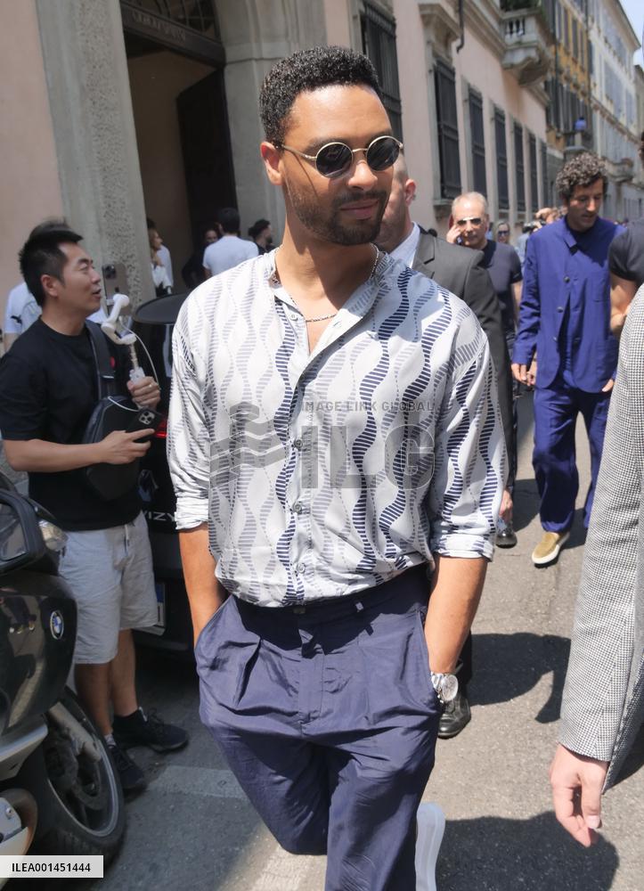 MFW - Giorgio Armani Arrivals