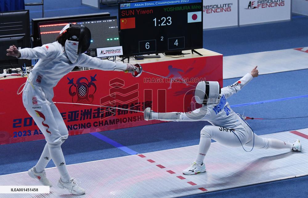 #(SP)JIANGSU-WUXI-ASIAN CHAMPIONSHIPS-WOMEN'S TEAM EPEE