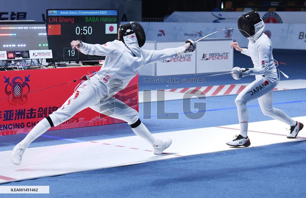 #(SP)JIANGSU-WUXI-ASIAN CHAMPIONSHIPS-WOMEN'S TEAM EPEE