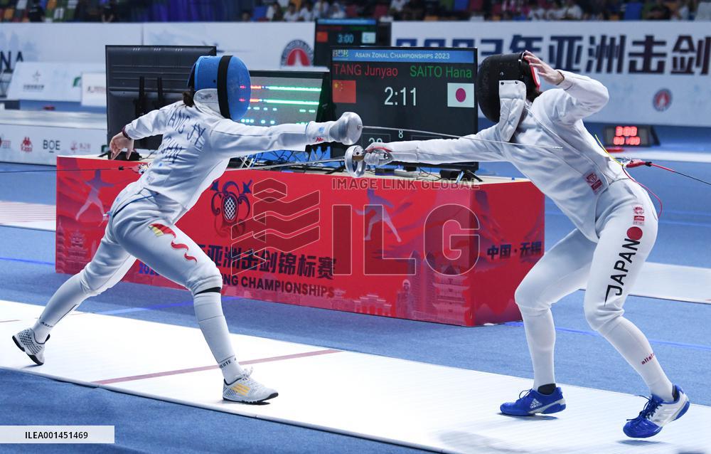 #(SP)JIANGSU-WUXI-ASIAN CHAMPIONSHIPS-WOMEN'S TEAM EPEE
