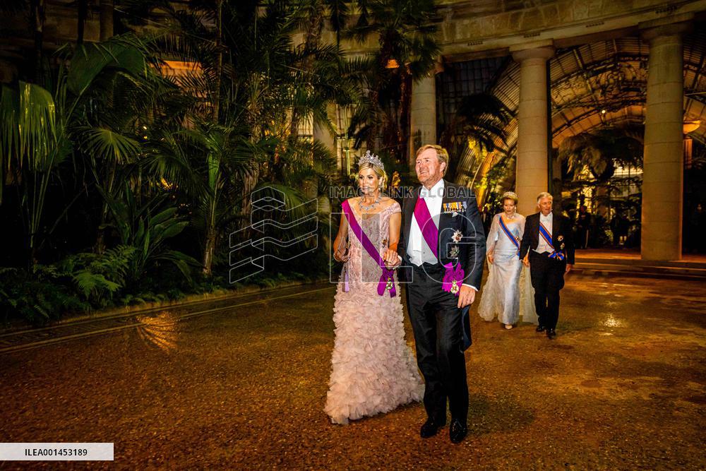Dutch Royal At State Banquet - Brussels