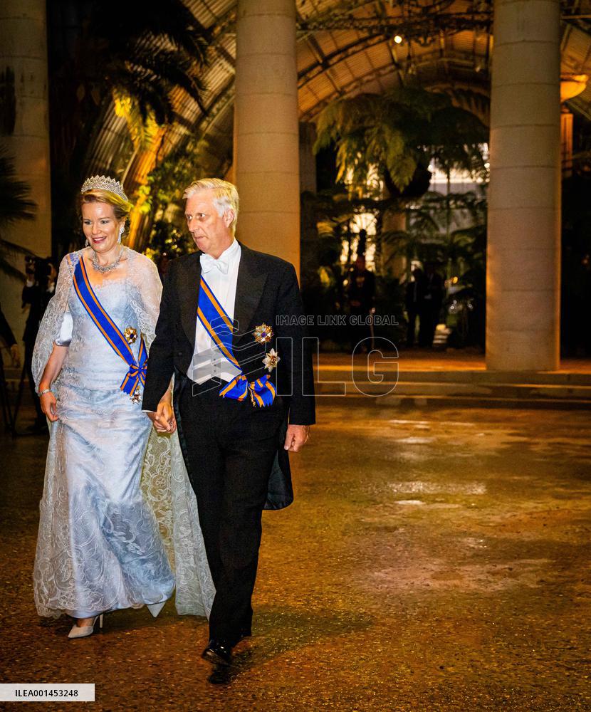 Dutch Royal At State Banquet - Brussels