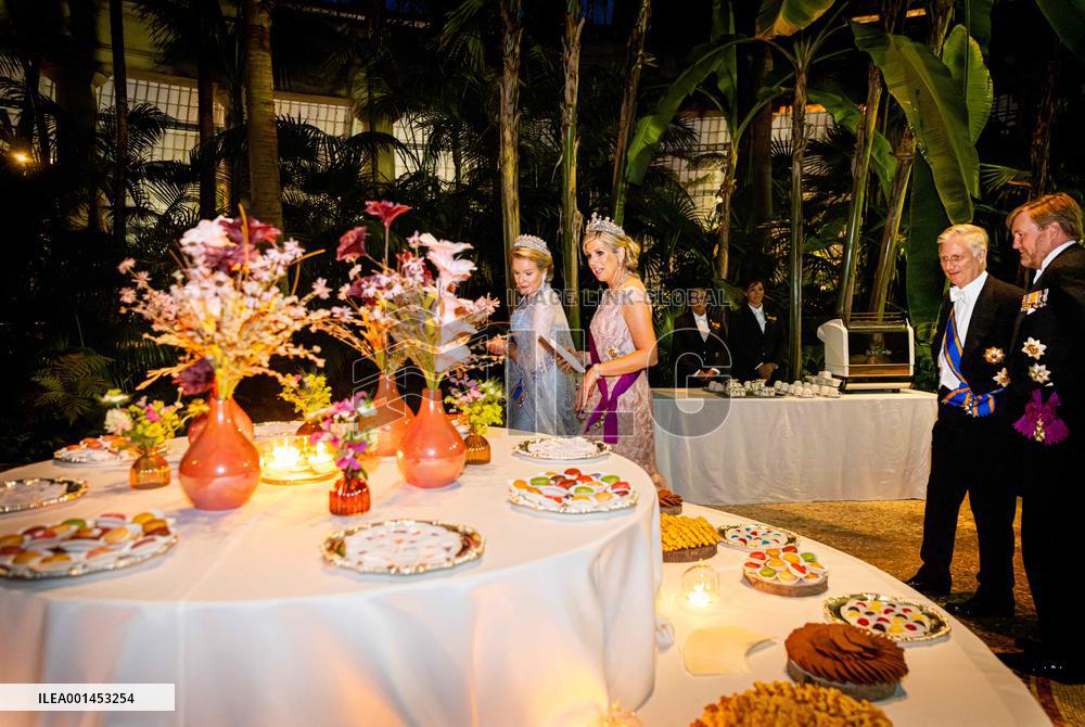 Dutch Royal At State Banquet - Brussels