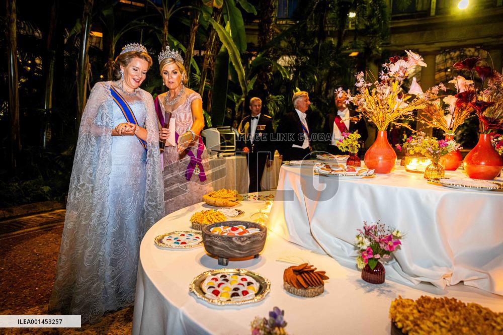 Dutch Royal At State Banquet - Brussels