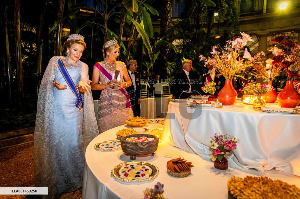 Dutch Royal At State Banquet - Brussels