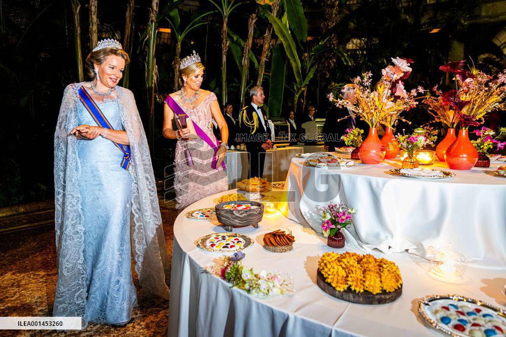 Dutch Royal At State Banquet - Brussels