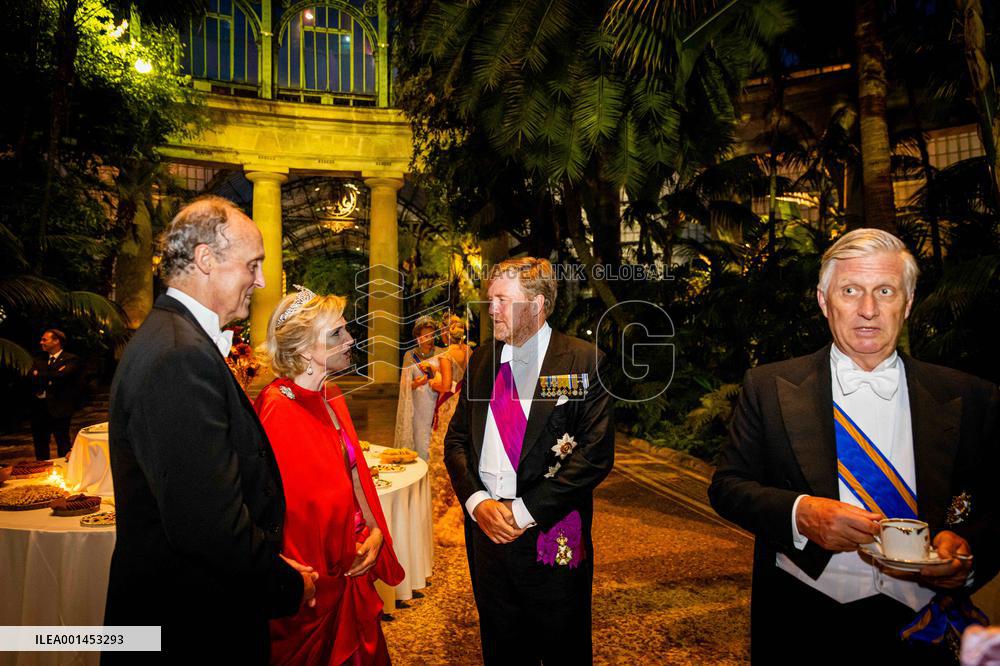 Dutch Royal At State Banquet - Brussels