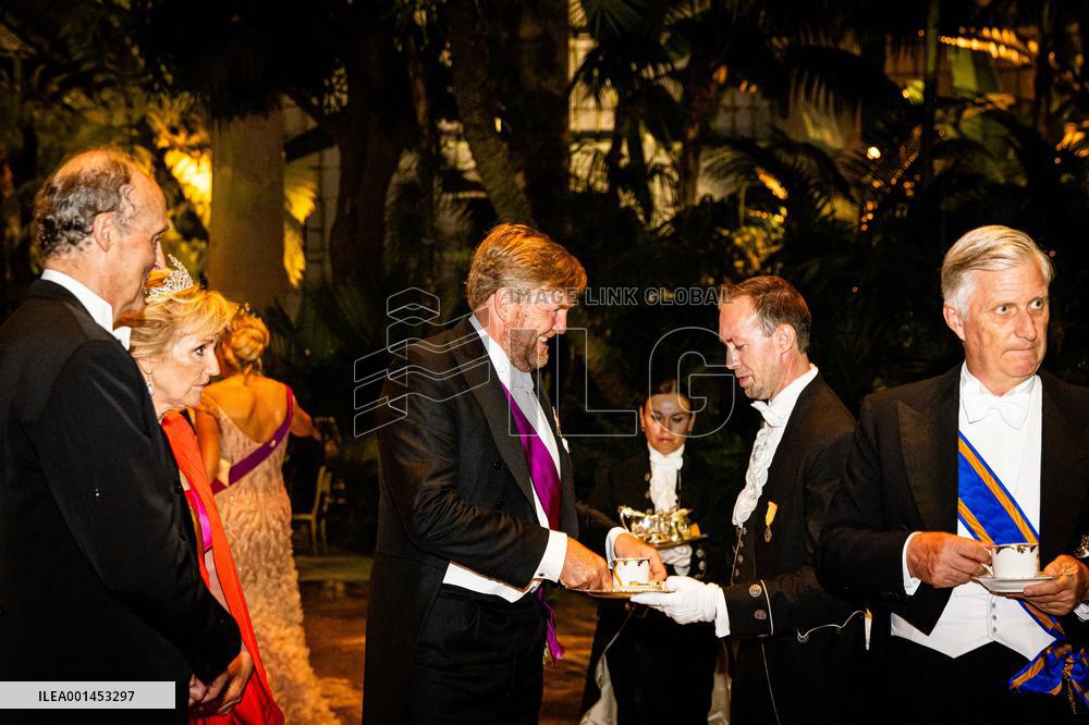 Dutch Royal At State Banquet - Brussels
