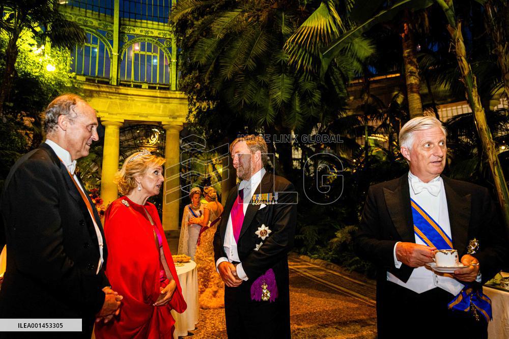 Dutch Royal At State Banquet - Brussels