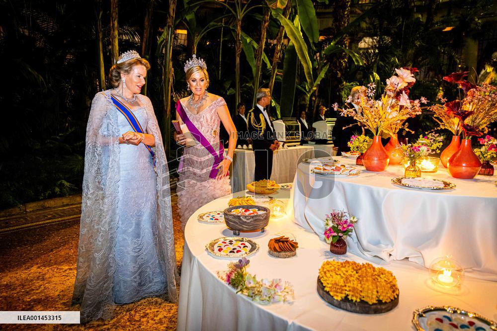 Dutch Royal At State Banquet - Brussels