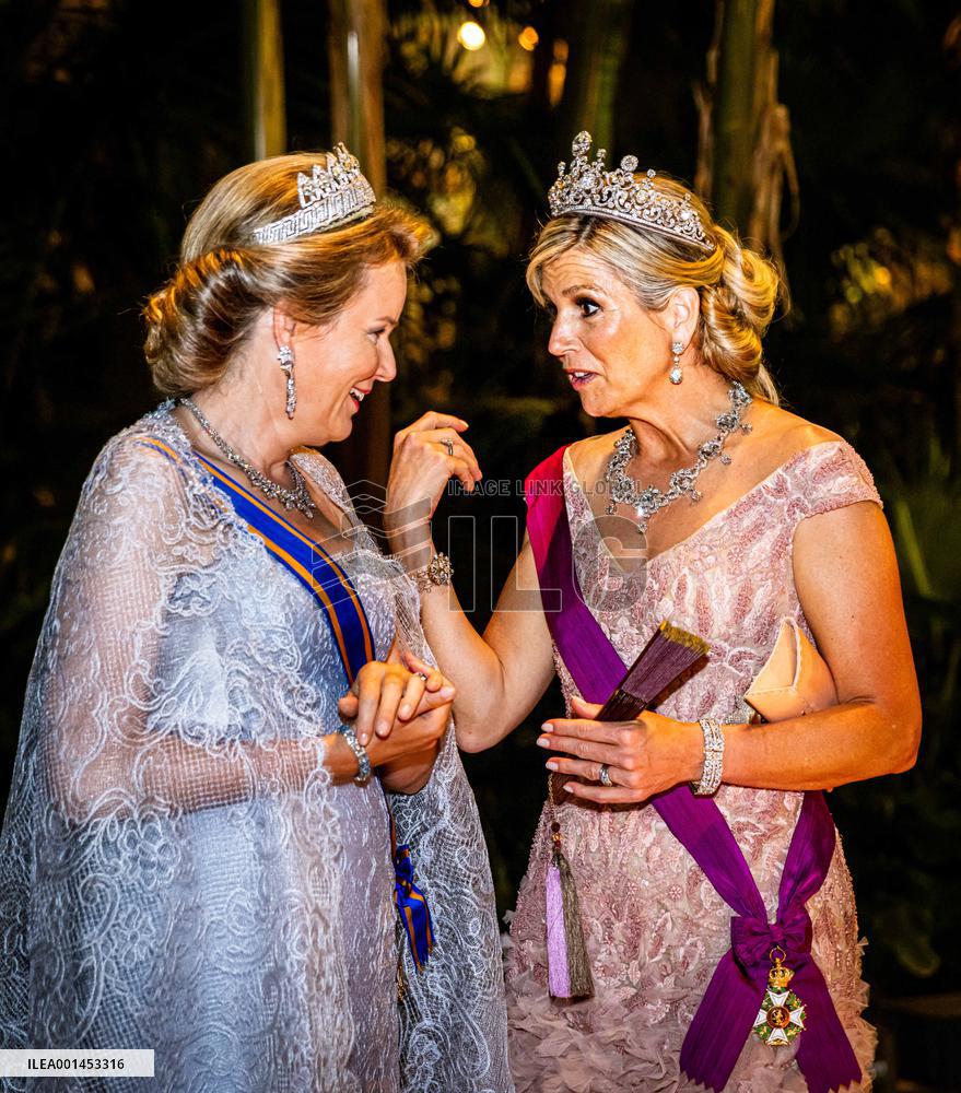 Dutch Royal At State Banquet - Brussels