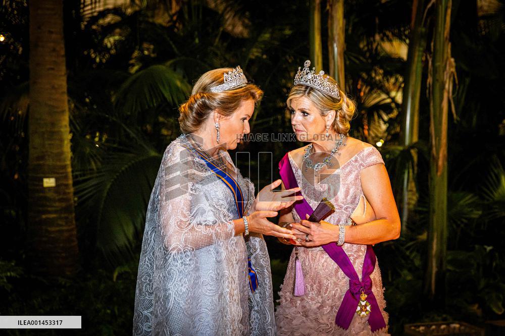 Dutch Royal At State Banquet - Brussels
