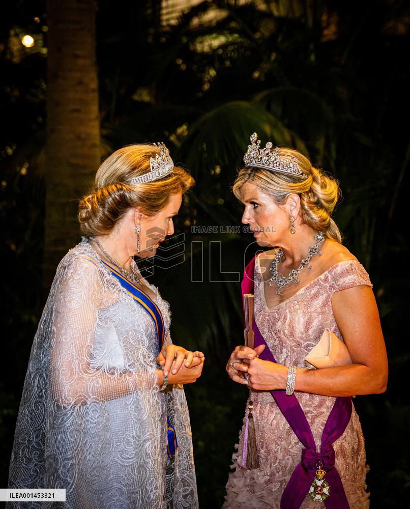 Dutch Royal At State Banquet - Brussels