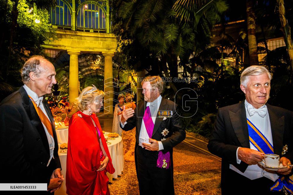 Dutch Royal At State Banquet - Brussels