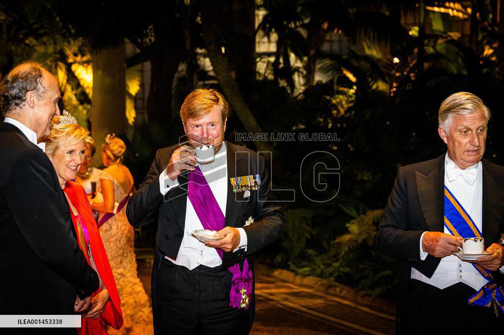 Dutch Royal At State Banquet - Brussels