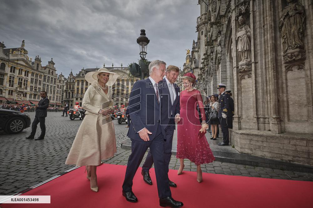 Dutch Royals State Visit - Brussels