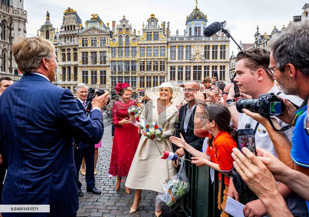 Dutch Royals State Visit - Brussels