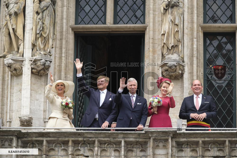 Dutch Royals State Visit - Brussels