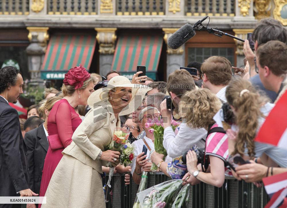 Dutch Royals State Visit - Brussels