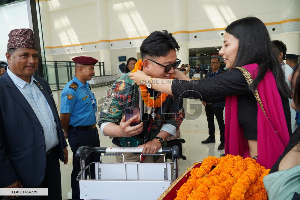 NEPAL-POKHARA-SICHUAN AIRLINES-FIRST INTERNATIONAL FLIGHT