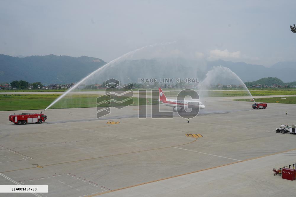 NEPAL-POKHARA-SICHUAN AIRLINES-FIRST INTERNATIONAL FLIGHT