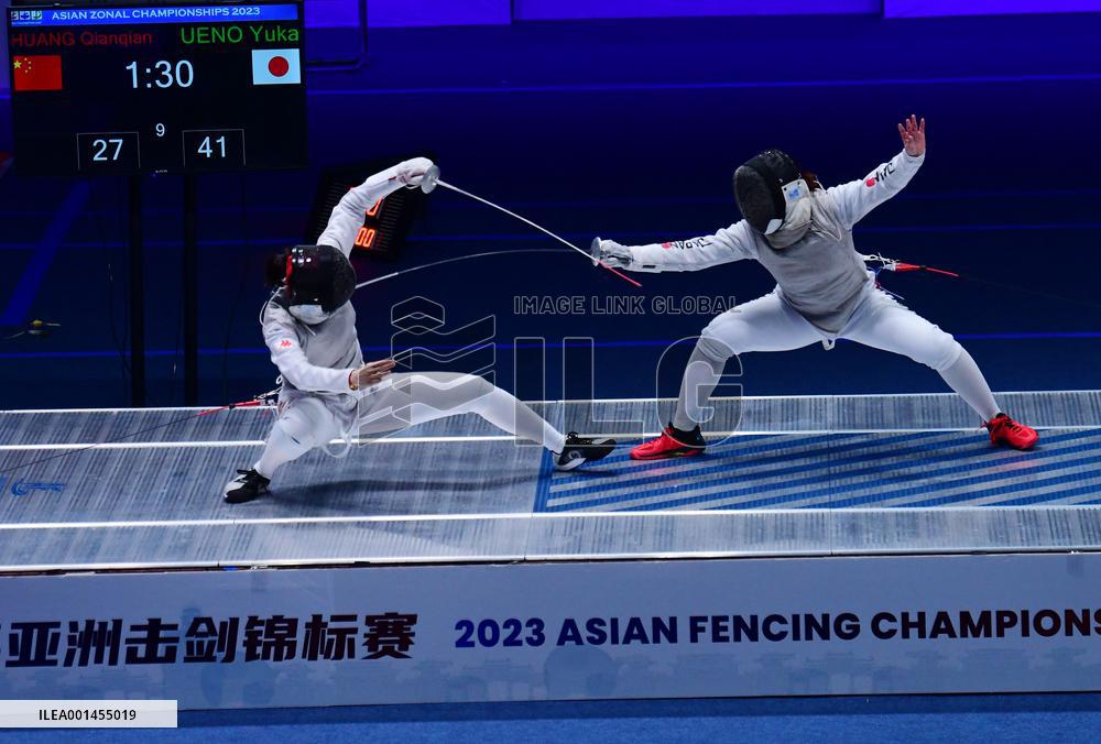 #(SP)JIANGSU-WUXI-ASIAN CHAMPIONSHIPS-WOMEN'S TEAM FOIL