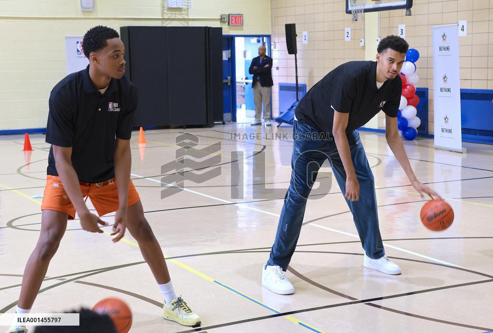 Victor Wembanyama Attends NBA Event - NYC
