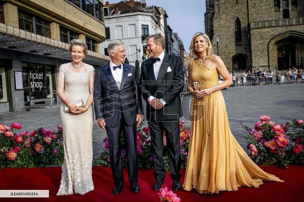 Dutch And Belgium Royals At A Concert - Brussels